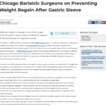 Avoid regaining weight after the sleeve gastrectomy procedure by following our Chicago bariatric surgeons’ advice.